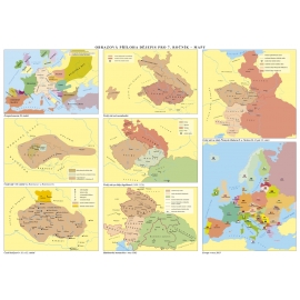 Časové přímky a mapy k učebnici Dějepis 7 - Středověk, počátky novověku