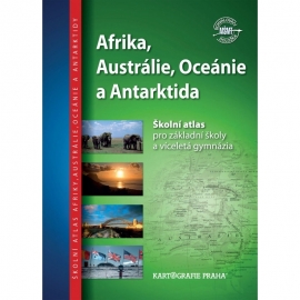 Afrika, Austrálie, Oceánie, Antarktida – školní atlas